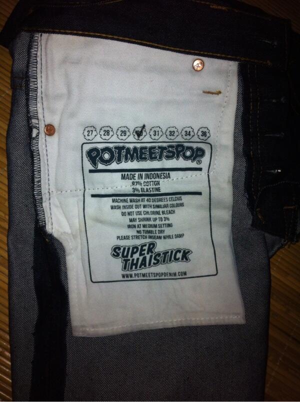 Repost: Popmeetspop (pmp) denim super thaistick