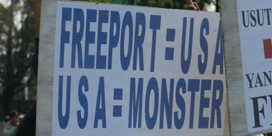 Ketika bos Freeport McMoran mengemis minta keringanan