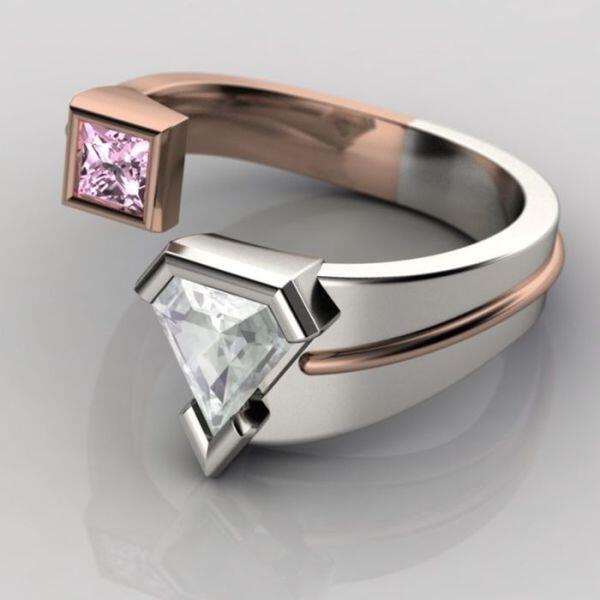 Cincin Pernikahan Dengan Bentuk Yang Unik..