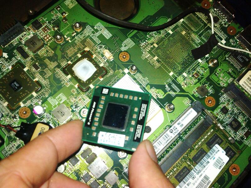 UPGRADING Laptop Tua Acer Aspire 4552 CPU ke PHENOM II N950 QUADCORE