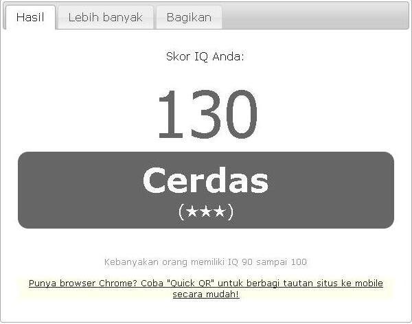 COBA TEST IQ AGAN DIMARI..
