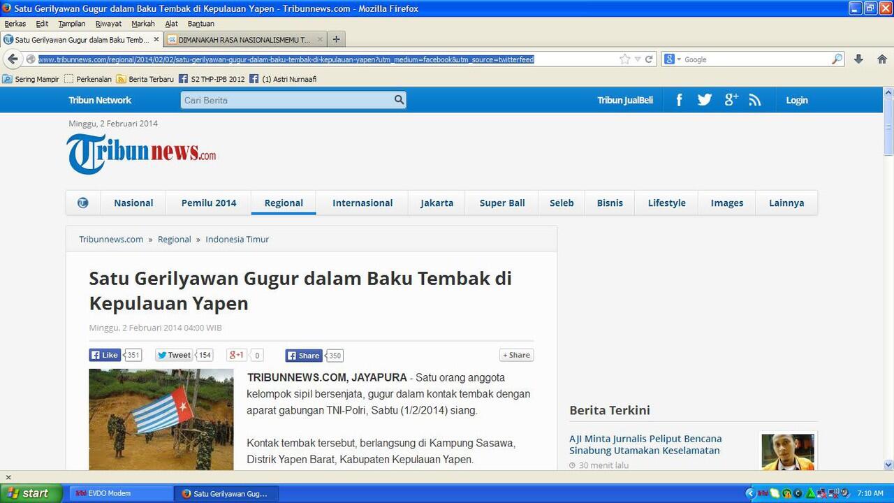 DIMANAKAH RASA NASIONALISMEMU TRIBUNNEWS.COM..!!!!!