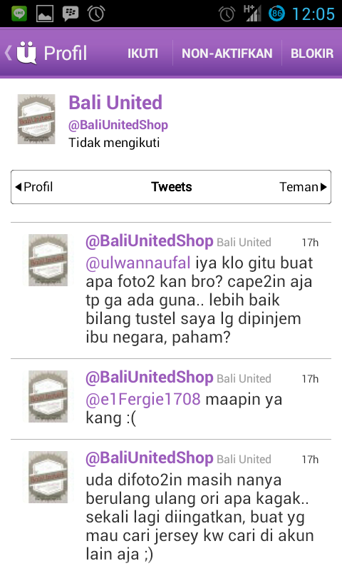 kecewa sama @baliunitedshop