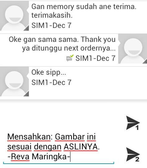 Bukti Pengiriman dan Testimonial dari Pembeli