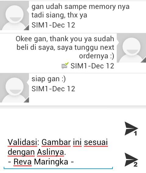 Bukti Pengiriman dan Testimonial dari Pembeli
