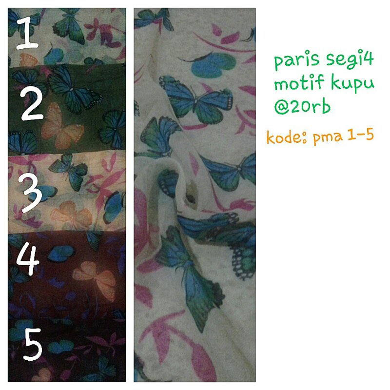 krudung bahan paris, min 3pcs (all variant) disc 1,500/pcs