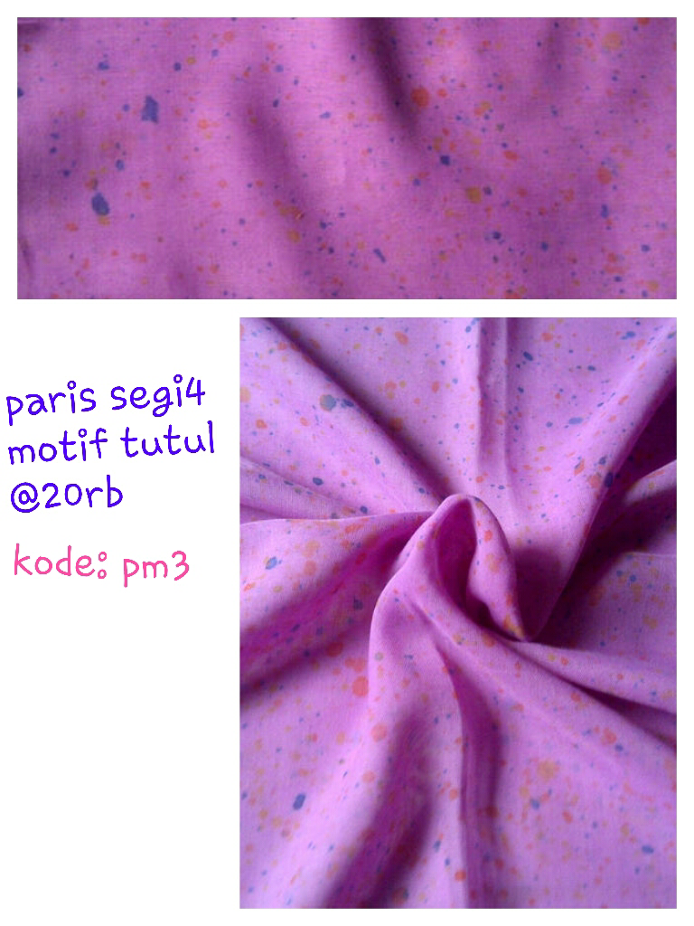 krudung bahan paris, min 3pcs (all variant) disc 1,500/pcs