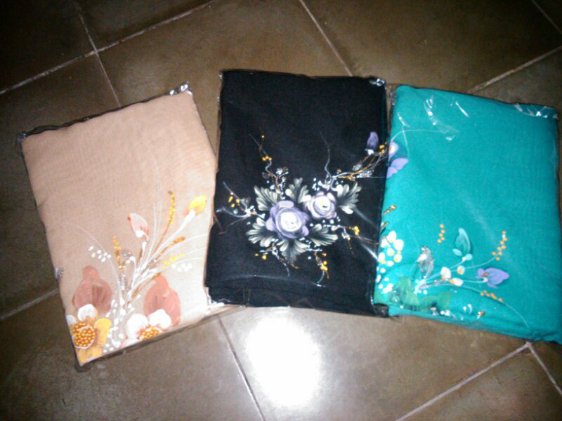 jual jilbab lukis