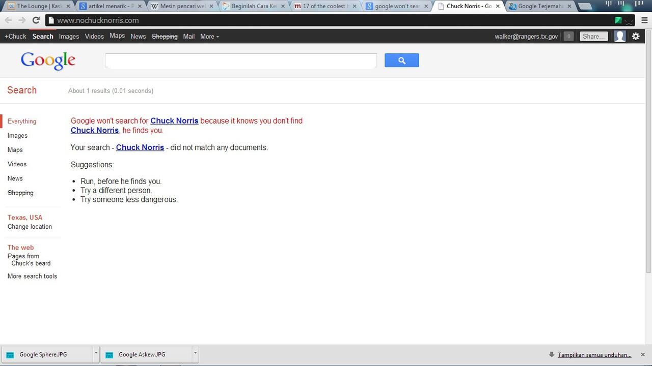 Rahasia Unik Pada Google