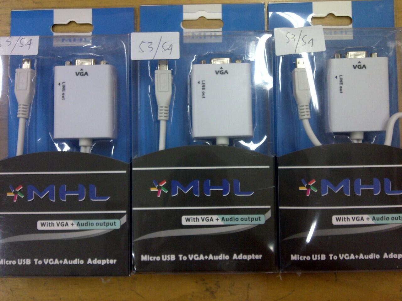 KABEL MHL VGA S2,S3,S4,NOTE8,CABLE MICRO USB 11PIN MIKRO PROYEKTOR LCD MONITOR