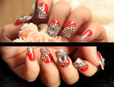 Images Ged With Kukupalsu On Insram Just Request And We Make Your Nails Free Nail Glue Crystal Jl