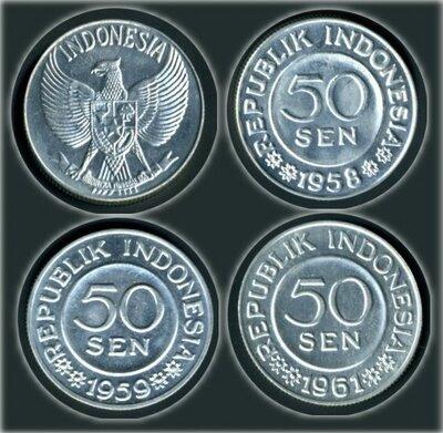 Uang uang logam di indonesia sejak 1952 !!!!!