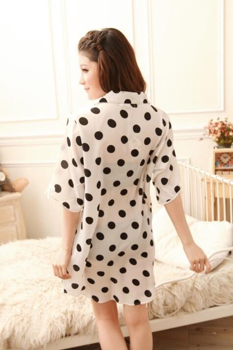 Piyama Wanita Model Kemeja Bahan Satin