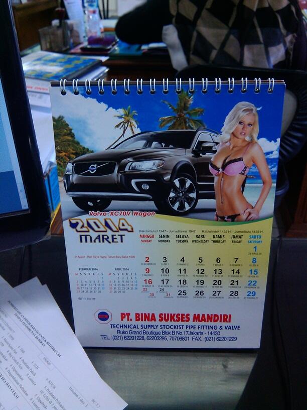 Punya Kalender di meja kantor ??? share di mari ... ini kalender ane..