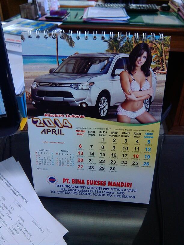 Punya Kalender di meja kantor ??? share di mari ... ini kalender ane..