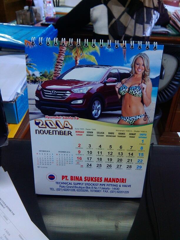 Punya Kalender di meja kantor ??? share di mari ... ini kalender ane..