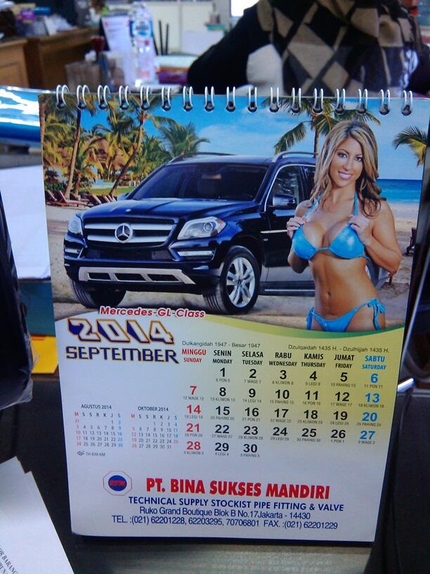 Punya Kalender di meja kantor ??? share di mari ... ini kalender ane..