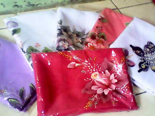 jual jilbab lukis