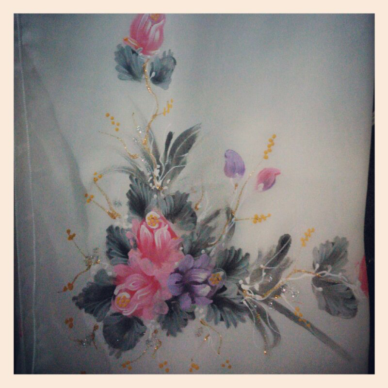 jual jilbab lukis