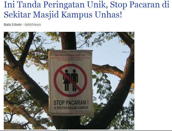 &#91;bukan Asmirandah&#93; Stop Pacaran di Sekitar Masjid Kampus Unhas!