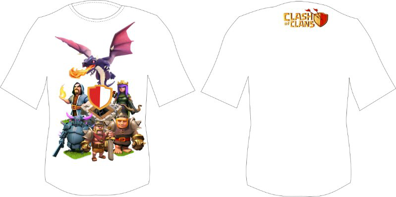 T-shirts/ Baju Clash Of Clans