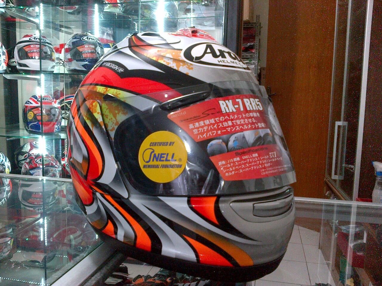 Helmet Arai, HJC, AGV, Nolan, X-Lite, Shoei, KBC, Ozi ( Bandung )