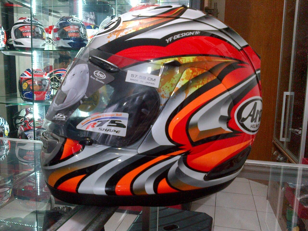 Helmet Arai, HJC, AGV, Nolan, X-Lite, Shoei, KBC, Ozi ( Bandung )