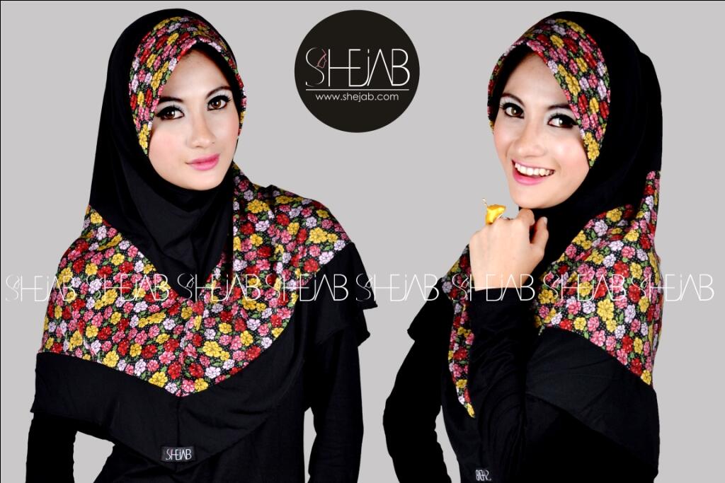 Sabreena Bergo Flower HIJAB by SHEJAB , IDR 90K , Bandung , Reseller Welcome