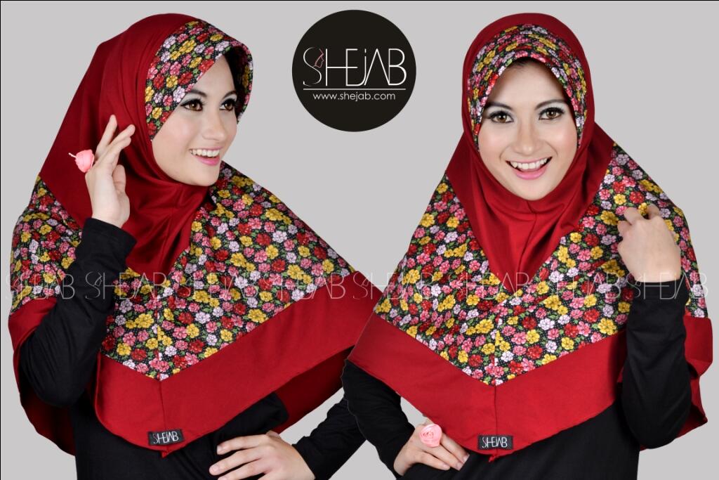 Sabreena Bergo Flower HIJAB by SHEJAB , IDR 90K , Bandung , Reseller Welcome