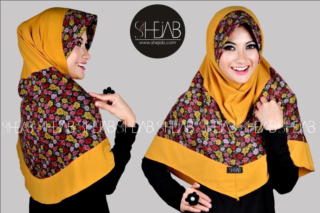 Sabreena Bergo Flower HIJAB by SHEJAB , IDR 90K , Bandung , Reseller Welcome