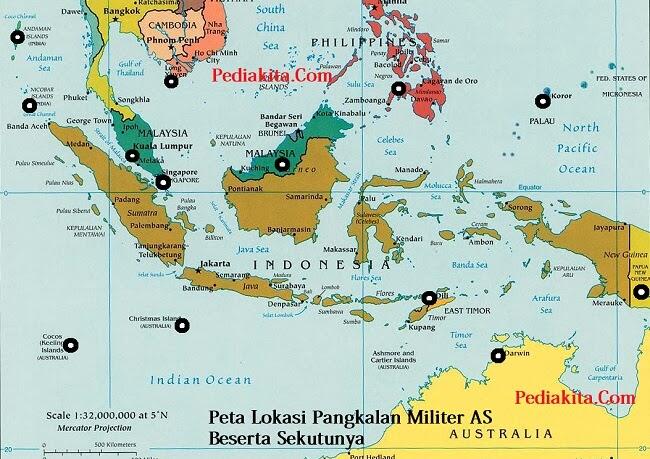 Pangkalan Militer AS di ASEAN + DARWIN Doktrin Geopolitik Sukarno 