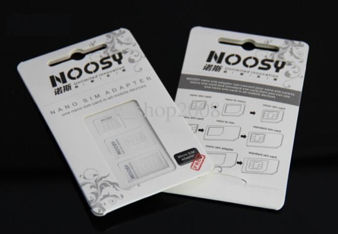 Noosy Nano Micro Sim Cutter 3in1 Function Original Adapter Tool Kit Pemotong Kartu
