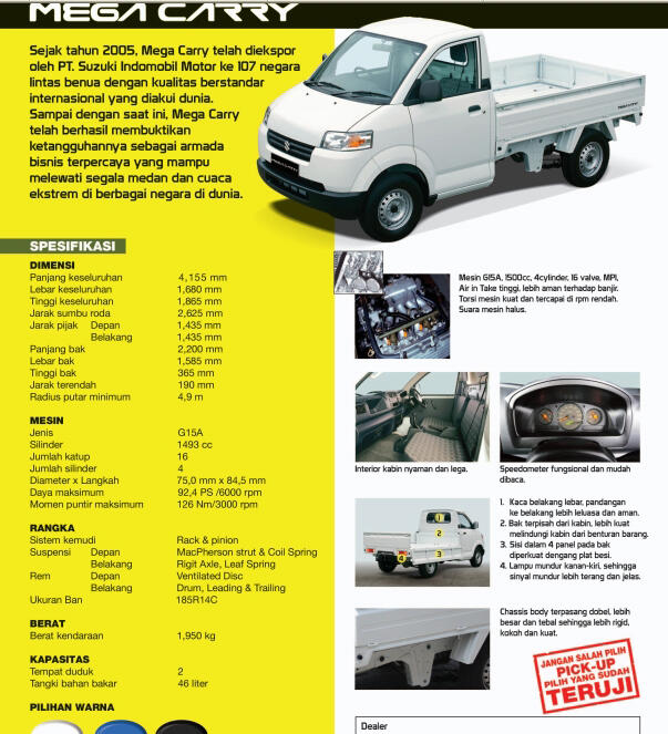 Terjual mobil suzuki Apv Pick Up Mega Carry Mega Carry Terjual mobil suzuki Apv Pick Up Mega Carry Mega Carry