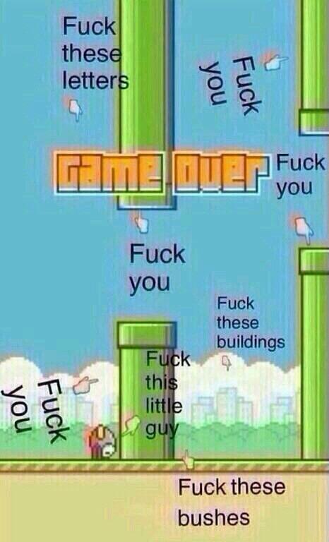 Meme Flappy Bird yang Bikin Ngakak