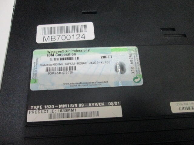 Laptop jadul IBM Thinkpad R51 mulus