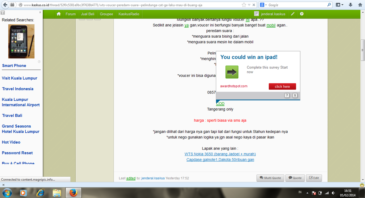 Kaskus kenpa banyak iklan + jebakan betman gan
