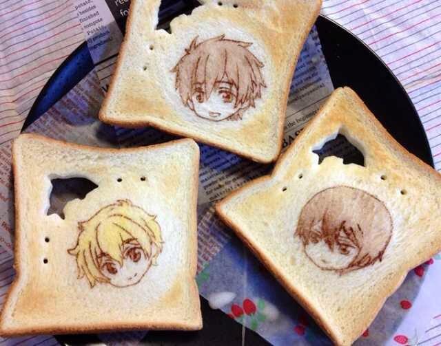 Karya Seni diatas Roti Bakar ini Keren Banget