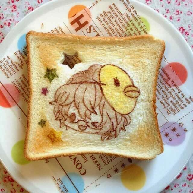 Karya Seni diatas Roti Bakar ini Keren Banget