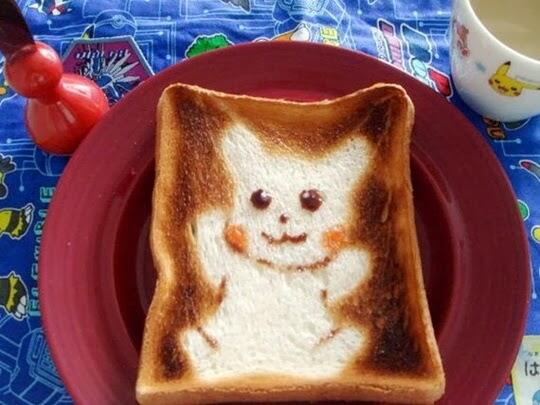 Karya Seni diatas Roti Bakar ini Keren Banget