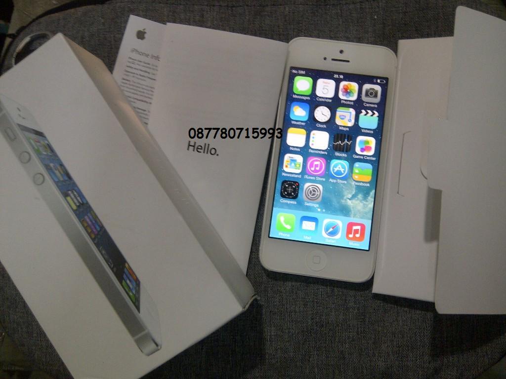Apple iPhone 5 White Mulus 32GB FU Fullset Bandung
