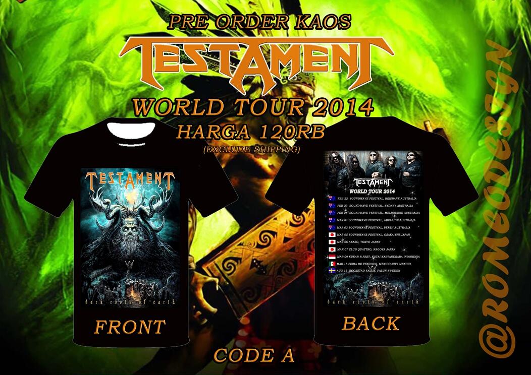 TESTAMENT USA THRASH METAL LEGENDARY ON KUKAR ROCKIN FEST 2014