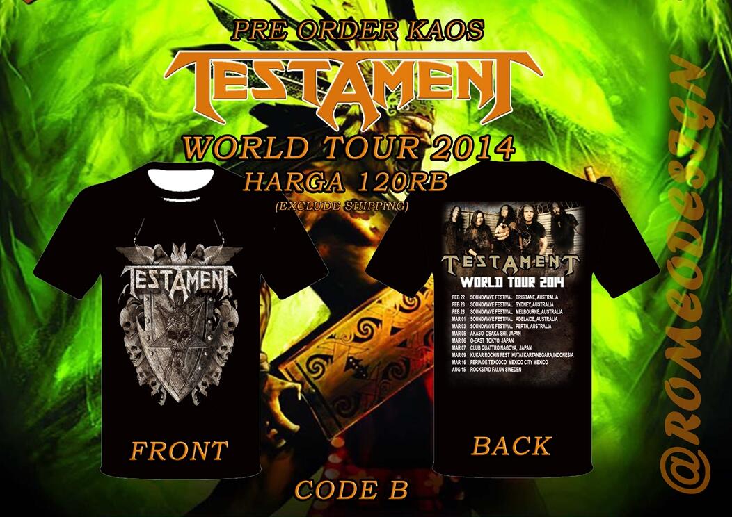 TESTAMENT USA THRASH METAL LEGENDARY ON KUKAR ROCKIN FEST 2014