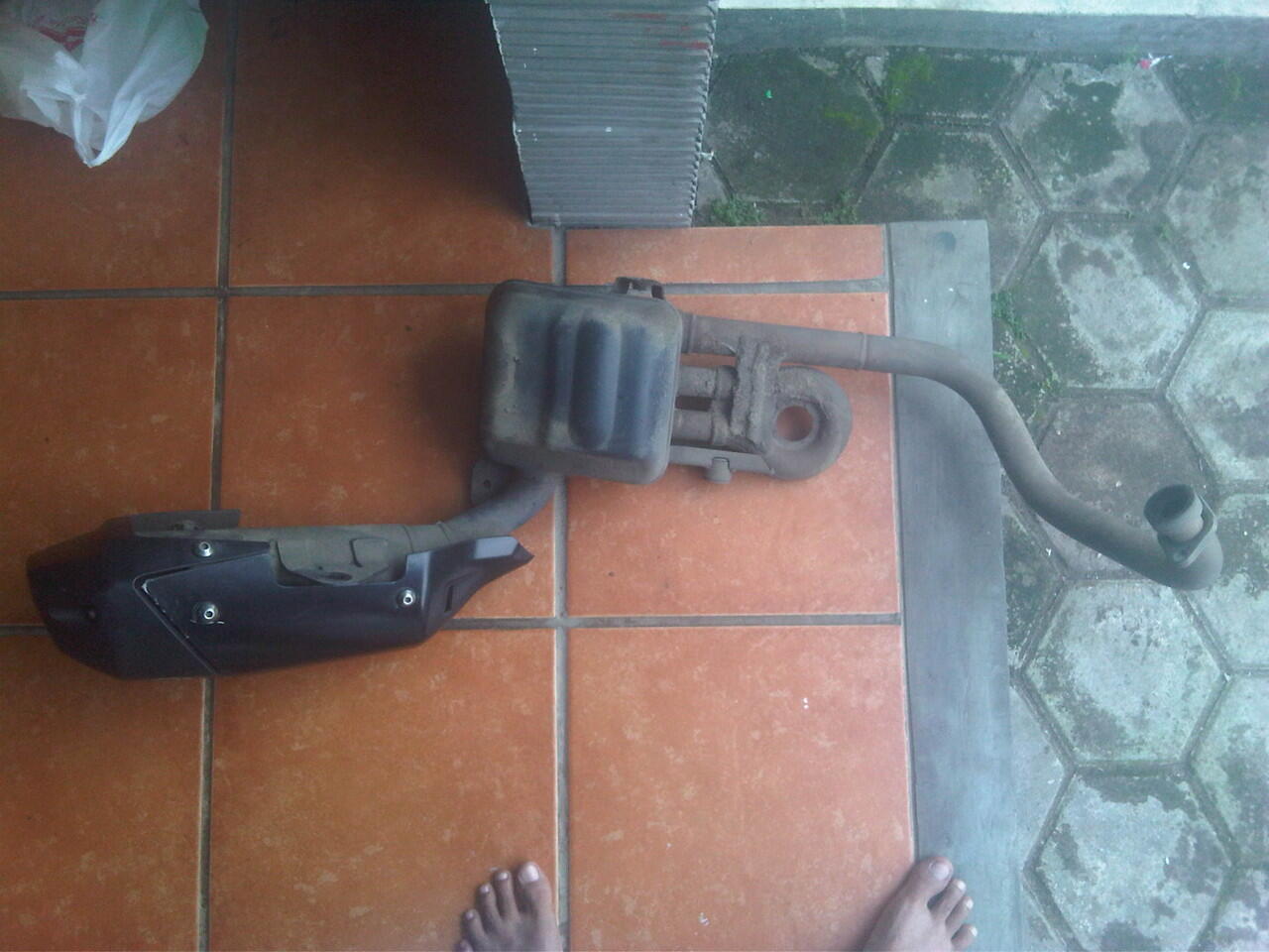Knalpot Original Yamaha Byson Full System