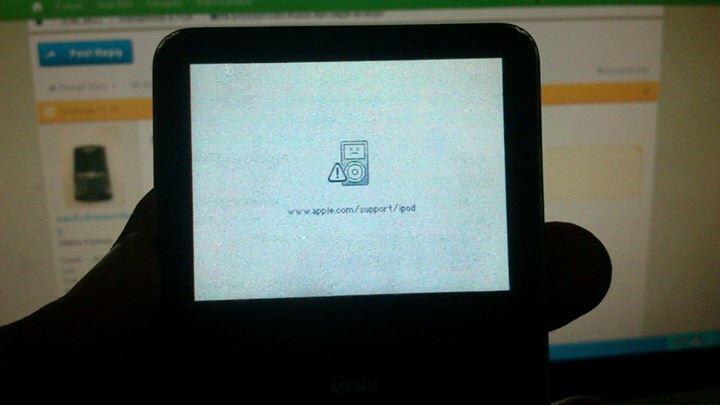ipod classic 30gb hard disk rusak