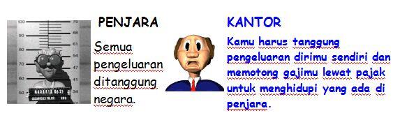 MENURUT AGAN LEBIH ENAK MANA HIDUP DI KANTOR ATAU DIPENJARA?