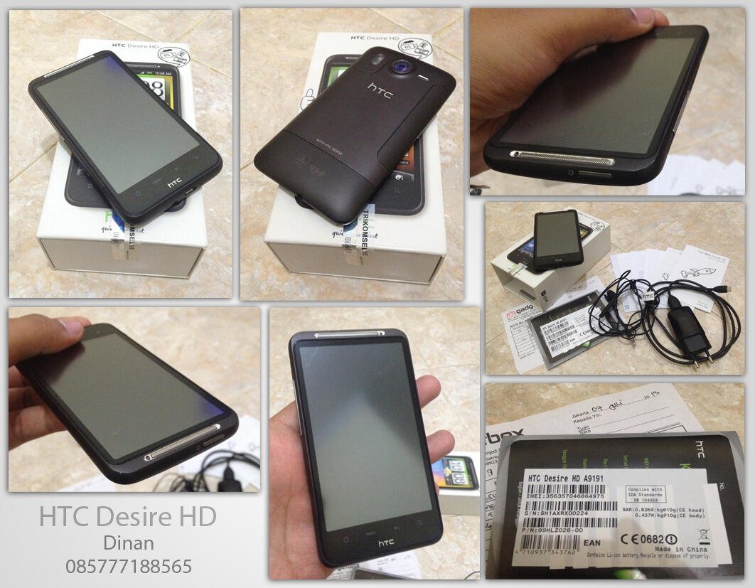 HTC Desire HD Komplit Garansi Resmi Juli 2014