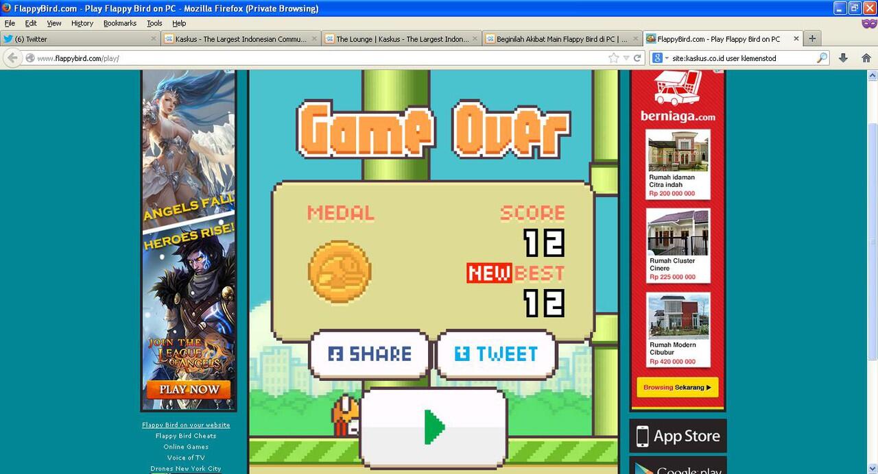 Beginilah Akibat Main Flappy Bird di PC