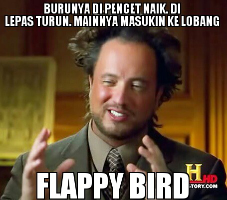 Meme Flappy Bird yang Bikin Ngakak