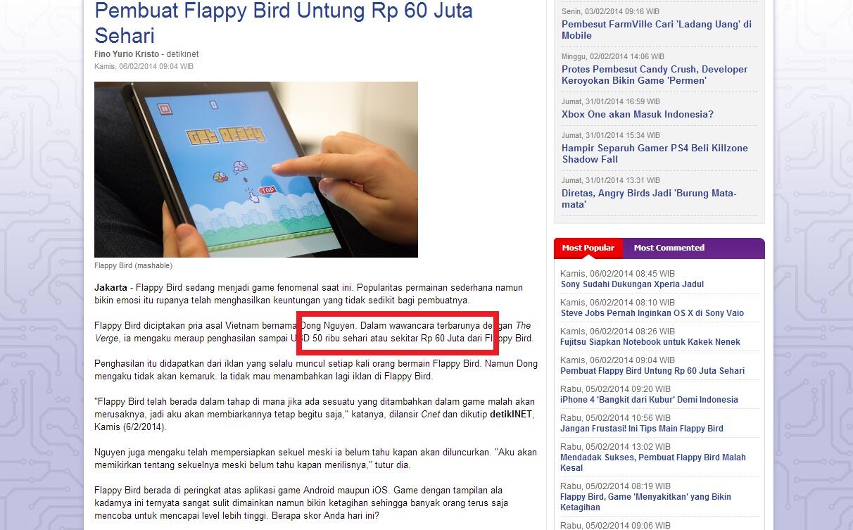 Berita detik&#91;dot&#93;com salah hitung hari ini