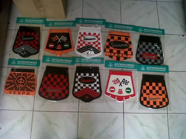 aksesoris kepet air/mudflap vespa lx,lxv,s dan klasik